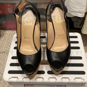 Christian Louboutin Cork wedges